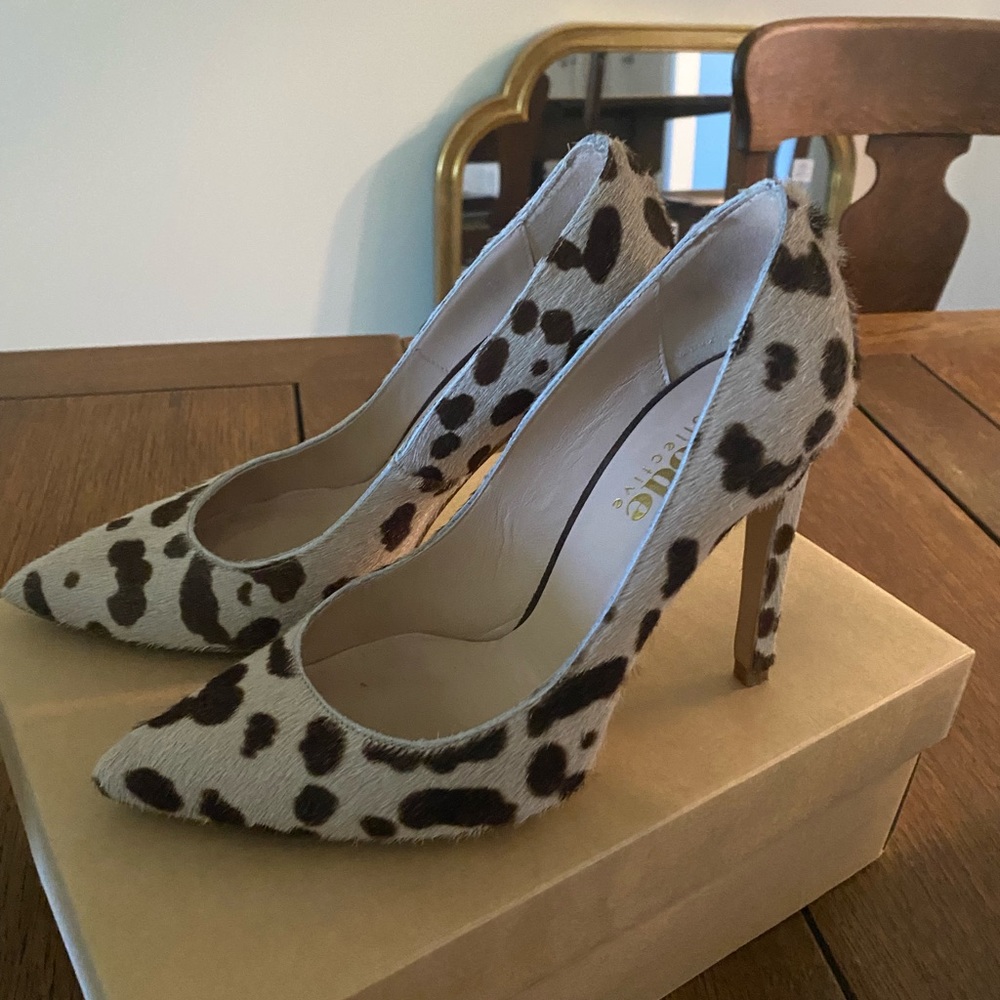 Leopard print heels
